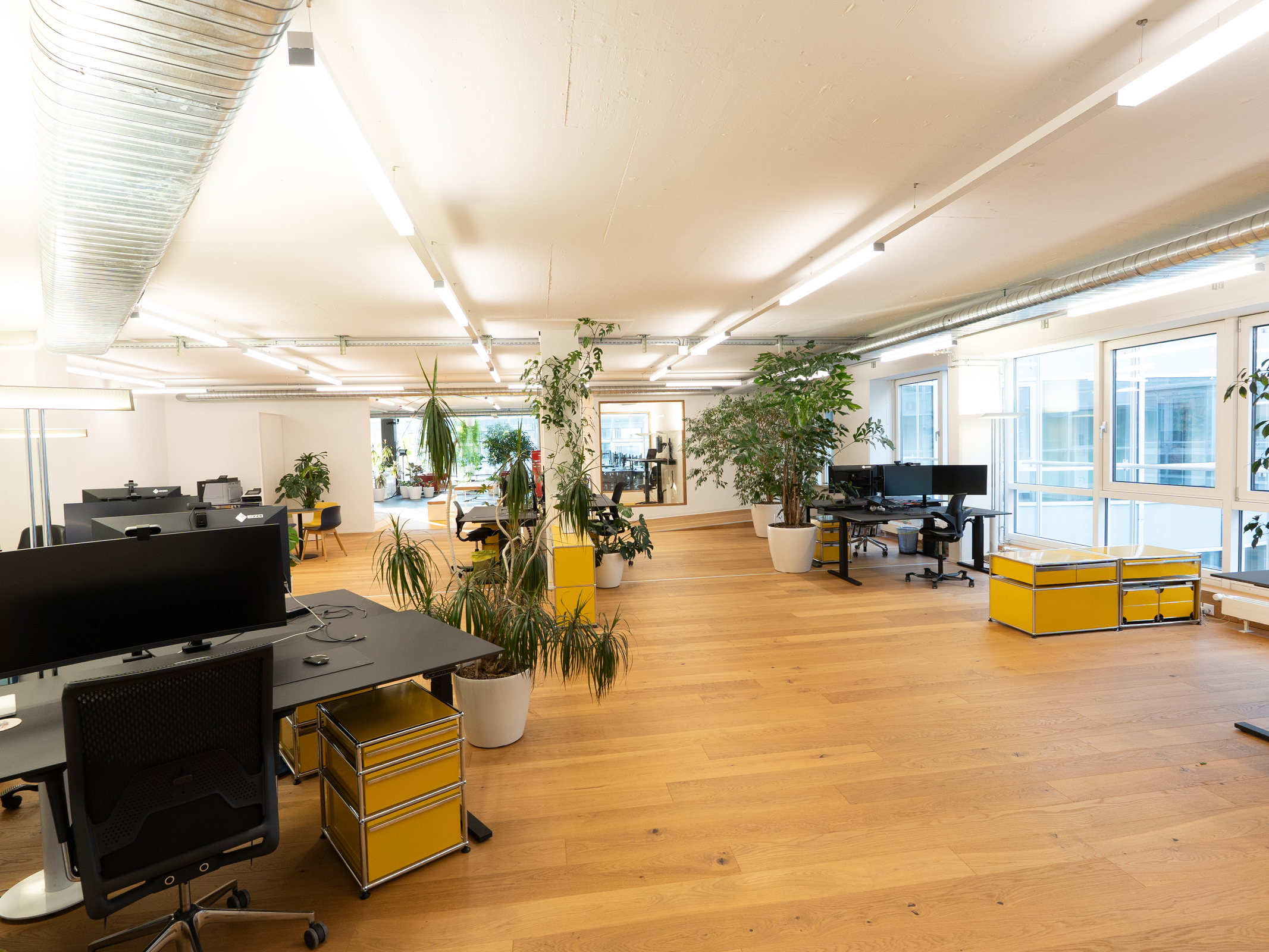 Der hintere Bereich, in dem das Astina-Team arbeitet